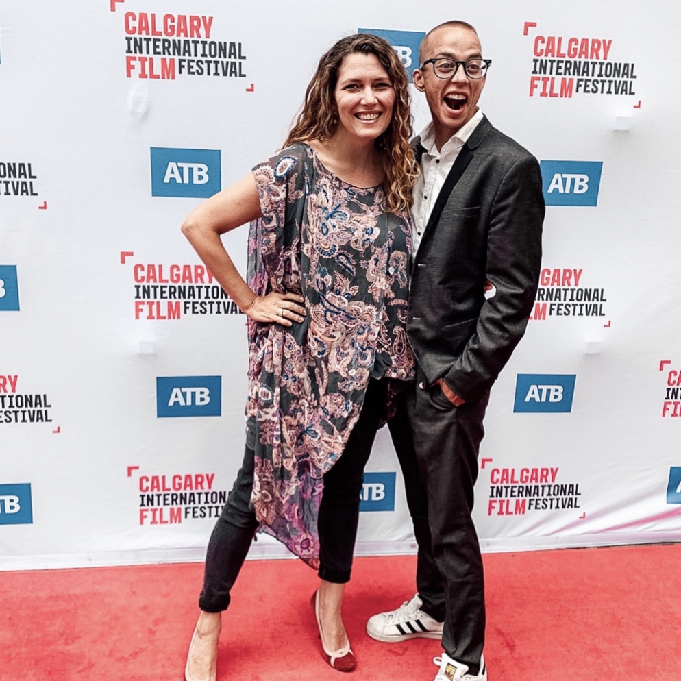 Katherine and Nick North at the premiere of their film Just Another Beautiful Family